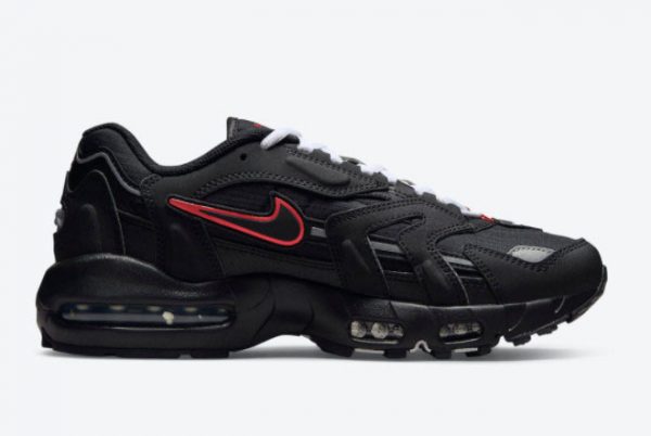 Latest Nike Air Max 96 II Black Black-Sport Red-White 2021 For Sale DC9409-002-1