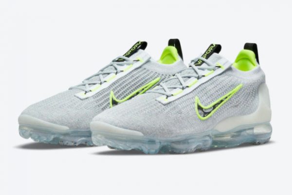 Latest Nike Air VaporMax 2021 Grey Volt For Sale DH4085-001-1