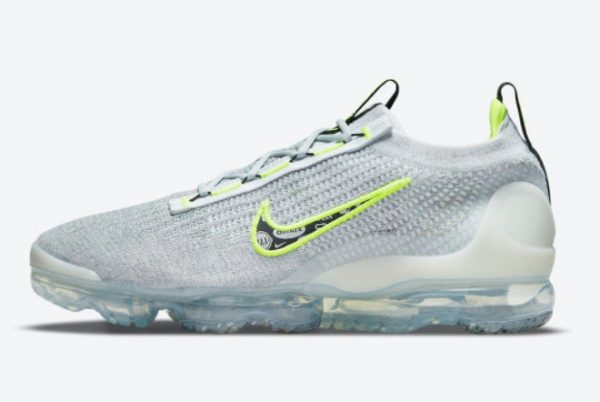 Latest Nike Air VaporMax 2021 Grey Volt For Sale DH4085-001
