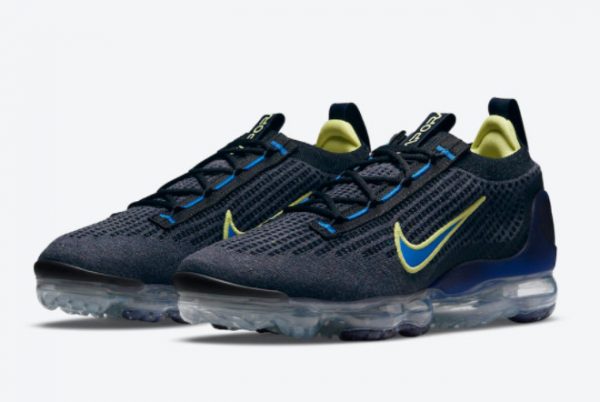 Latest Nike Air VaporMax 2021 Navy Volt For Sale DH4085-400-1