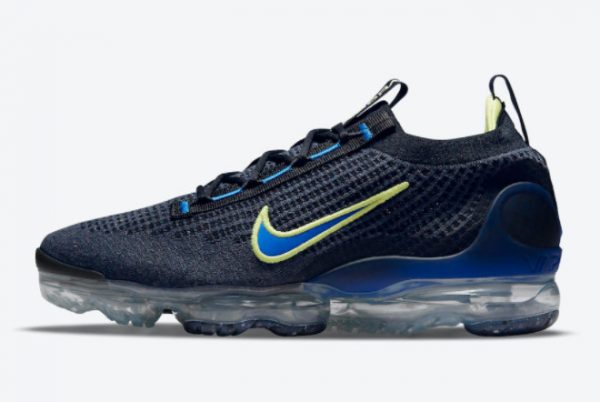 Latest Nike Air VaporMax 2021 Navy Volt For Sale DH4085-400