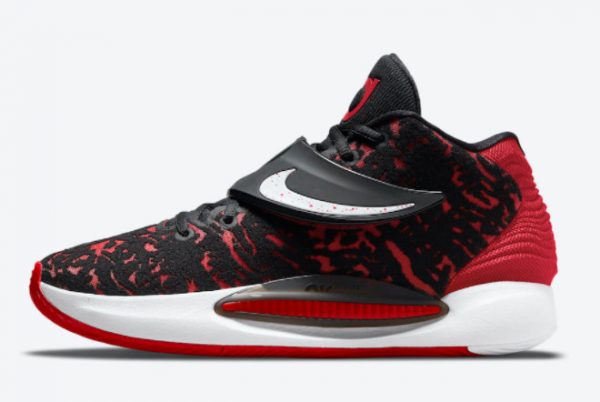Latest Nike KD 14 Bred Black Red-White 2021 For Sale CW3935-006