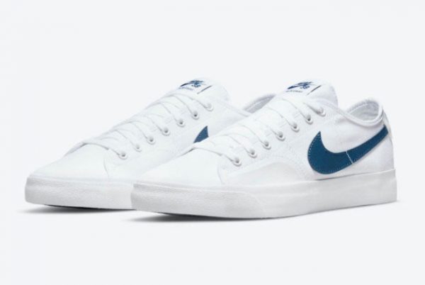 Latest Nike SB Blazer Court Court Blue White White-White-Court Blue 2021 For Sale CV1658-104-1