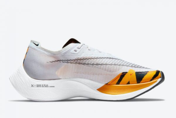 Latest Nike ZoomX VaporFly NEXT% 2 BRS White Black-University Gold-Orange 2021 For Sale DM7601-100-1