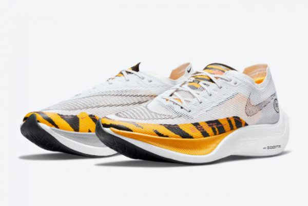 Latest Nike ZoomX VaporFly NEXT% 2 BRS White Black-University Gold-Orange 2021 For Sale DM7601-100-2
