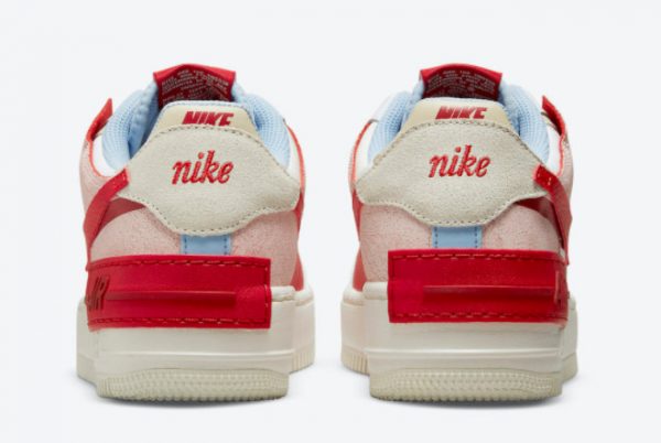 New Nike Air Force 1 Shadow White Red-Light Blue 2021 For Sale CI0919-108-3