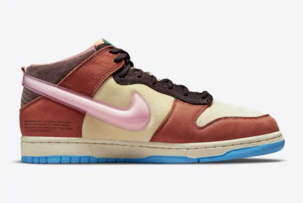 Social Status x Nike Dunk Mid Canvas Mid Soft Pink-Burnt Brown 2021 For Sale DJ1173-700-1
