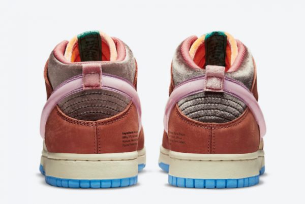 Social Status x Nike Dunk Mid Canvas Mid Soft Pink-Burnt Brown 2021 For Sale DJ1173-700-3