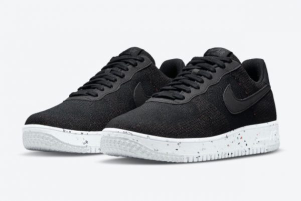 Cheap Nike Air Force 1 Crater Flyknit Black/Anthracite-White-Black 2021 For Sale DC4831-003-1