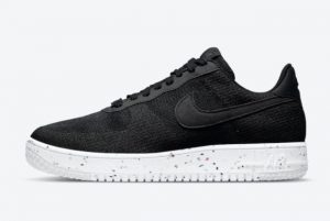 Cheap Nike Air Force 1 Crater Flyknit Black/Anthracite-White-Black 2021 For Sale DC4831-003