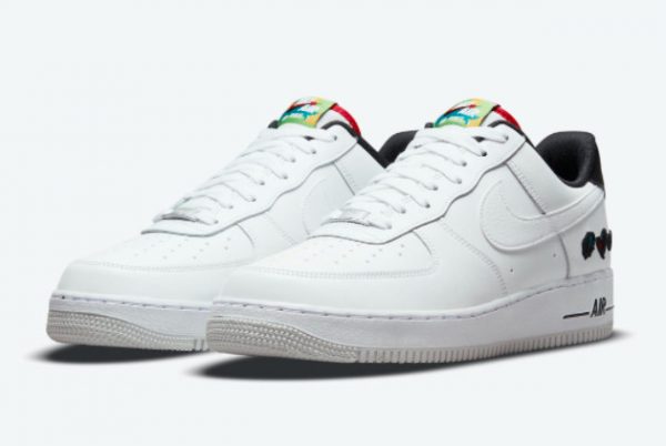 Cheap Nike Air Force 1 Low Peace Love Swoosh White/White-University Red 2021 For Sale DM8148-100-2