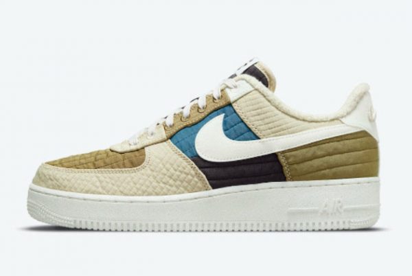 Cheap Nike Air Force 1 Low Toasty Brown Kelp Sail-Rattan-Cave Purple 2021 For Sale DC8744-301