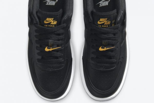 Cheap Nike Air Force 1 Shadow Black White Gold 2021 For Sale DC4459-001-1