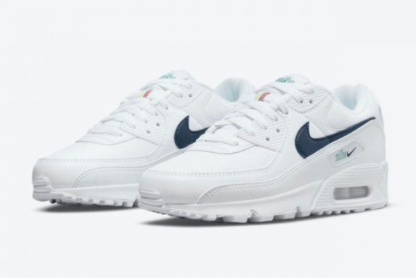 Cheap Nike Air Max 90 Perforated Toe White 2021 For Sale DH1316-101-1