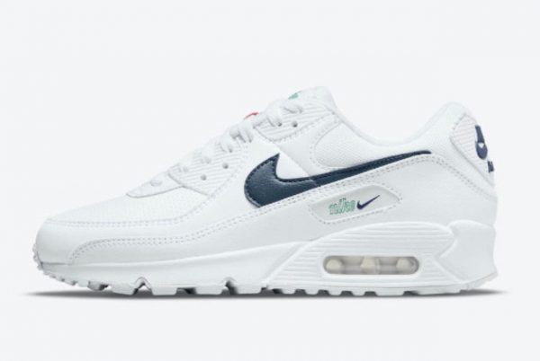 Cheap Nike Air Max 90 Perforated Toe White 2021 For Sale DH1316-101