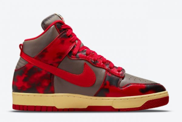 Cheap Nike Dunk High Red Acid Wash 2021 For Sale DD9404-600-1