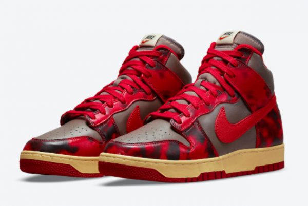 Cheap Nike Dunk High Red Acid Wash 2021 For Sale DD9404-600-2