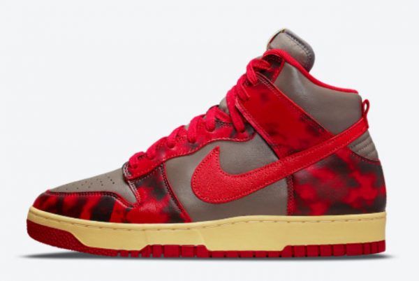 Cheap Nike Dunk High Red Acid Wash 2021 For Sale DD9404-600
