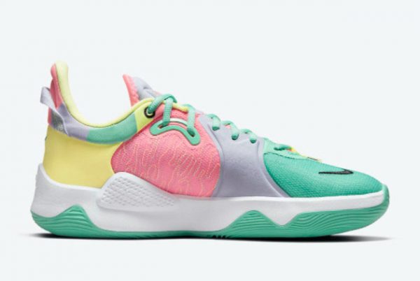 Cheap Nike PG 5 Daughters Green Glow White-Sunset Pulse-Black 2021 For Sale CW3143-301-1