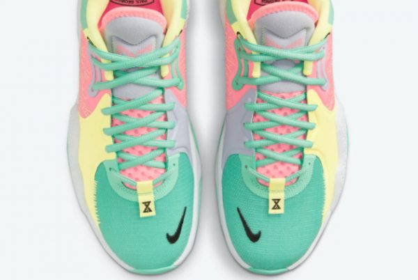Cheap Nike PG 5 Daughters Green Glow White-Sunset Pulse-Black 2021 For Sale CW3143-301-3