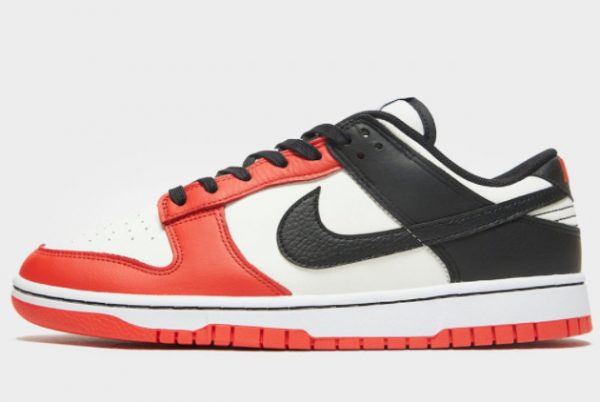 Latest NBA x Nike Dunk Low EMB Chicago Sail/Black-Black-Chile Red 2021 For Sale DD3363-100