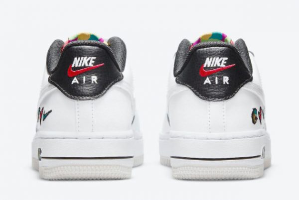 Latest Nike Air Force 1 Low GS Peace Love Swoosh 2021 For Sale DM8154-100-3