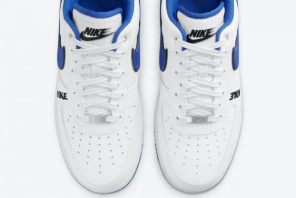 Latest Nike Air Force 1 Low White/Royal Blue-Black 2021 For Sale DC8873-100-4