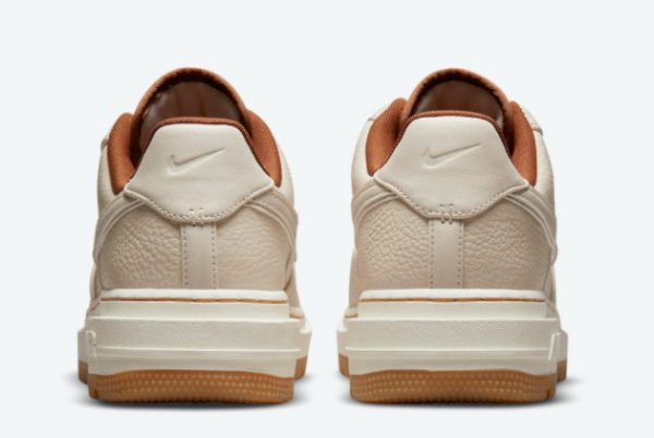 Latest Nike Air Force 1 Luxe Pecan Pearl White/Pale Ivory-Pecan-Gum Yellow 2021 For Sale DB4109-200-3