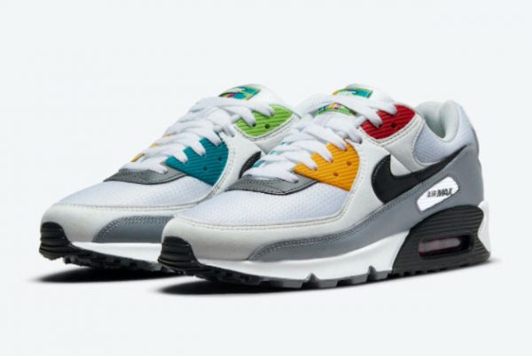 Latest Nike Air Max 90 Peace Love Swoosh 2021 For Sale DM8151-100 -2