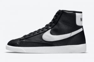 Latest Nike Blazer Mid ’77 Next Nature Black/White 2021 For Sale DO1344-001