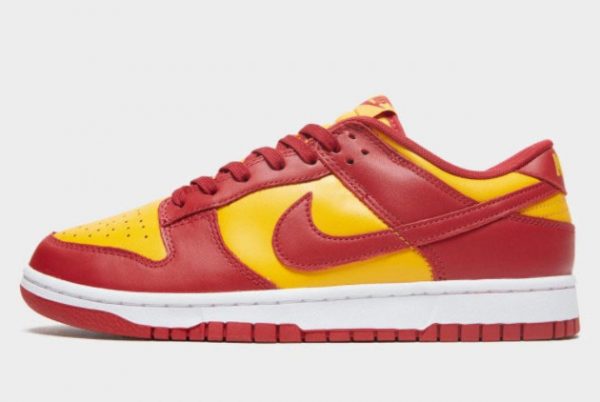 Latest Nike Dunk Low Midas Gold Midas Gold/Tough Red-White 2021 For Sale DD1391-701