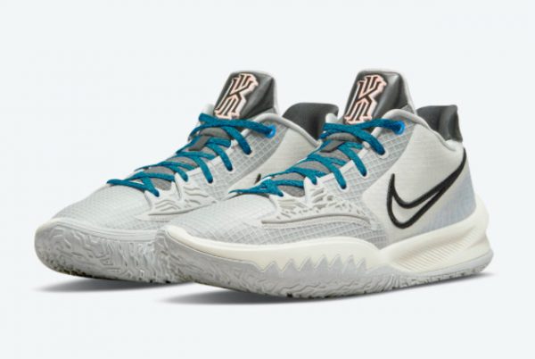 Latest Nike Kyrie Low 4 Off-White/Teal Blue-Orange 2021 For Sale CW3985-004-2