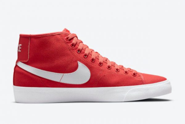 Latest Nike SB Blazer Court Mid Red/White 2021 For Sale DC8901-600-1