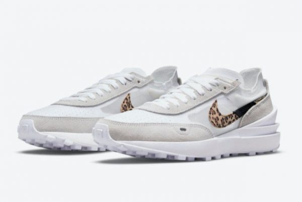 Latest Nike Waffle One Leopard White/Multi Color-White 2021 For Sale DJ9776-100-1
