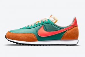 Latest Nike Waffle Trainer 2 Green Noise Green Noise/Bright Crimson-Sport Spice 2021 For Sale DC2646-300