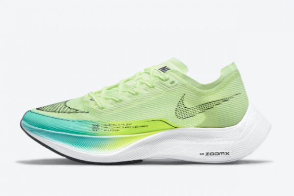 Latest Nike ZoomX VaporFly NEXT% 2 Barely Volt Barely Volt Dynamic Turquoise-Volt-Black 2021 For Sale CU4123-700