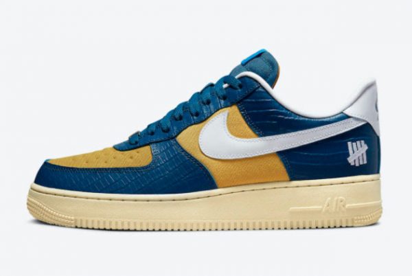 Latest Undefeated x Nike Air Force 1 Low Dunk vs AF1 Blue Croc 2021 For Sale DM8462-400