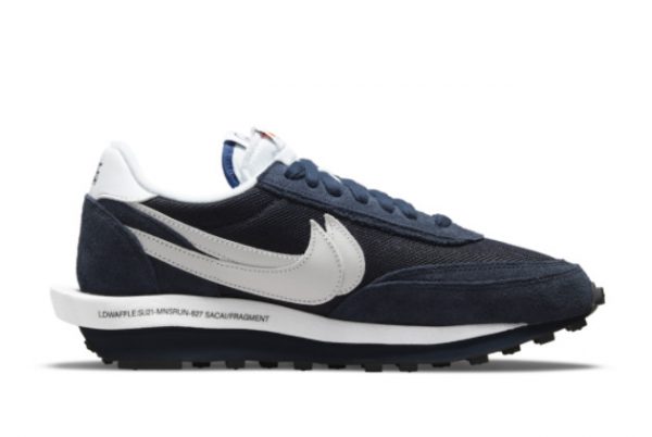 New Fragment x Sacai x Nike LDWaffle Blackened Blue 2021 For Sale DH2684-400-1