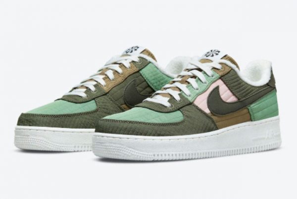 New Nike Air Force 1 Low Toasty Oil Green Sequoia-Medium Olive 2021 For Sale DC8744-300-1
