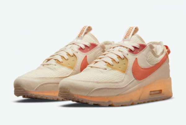 New Nike Air Max 90 Terrascape Fuel Orange Pearl White/Hot Curry-Fuel Orange 2021 For Sale DH2973-200-2