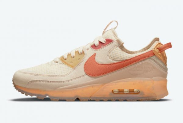 New Nike Air Max 90 Terrascape Fuel Orange Pearl White/Hot Curry-Fuel Orange 2021 For Sale DH2973-200