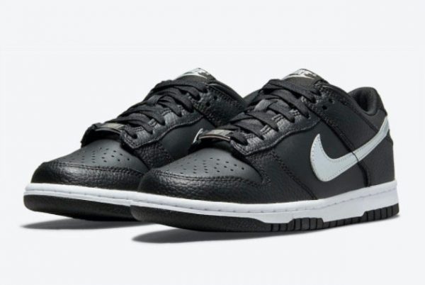 New Nike Dunk Low GS Black Metallic Silver-White 2021 For Sale DC9560-001-2