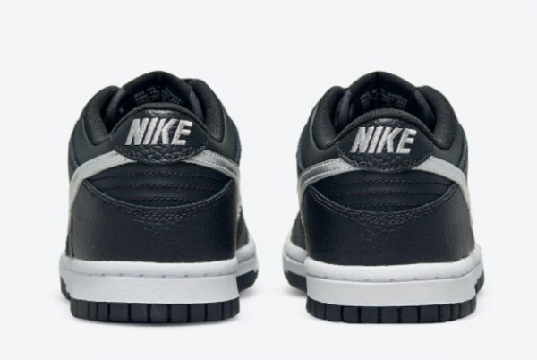 New Nike Dunk Low GS Black Metallic Silver-White 2021 For Sale DC9560-001-3