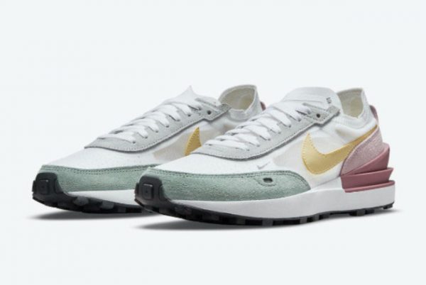 New Nike Waffle One White/Regal Pink-Light Mulberry-Lemon Drop 2021 For Sale DN5062-100-1