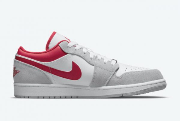 Cheap Air unc Jordan 1 Low White Grey-Red 2021 For Sale DC6991-016-1
