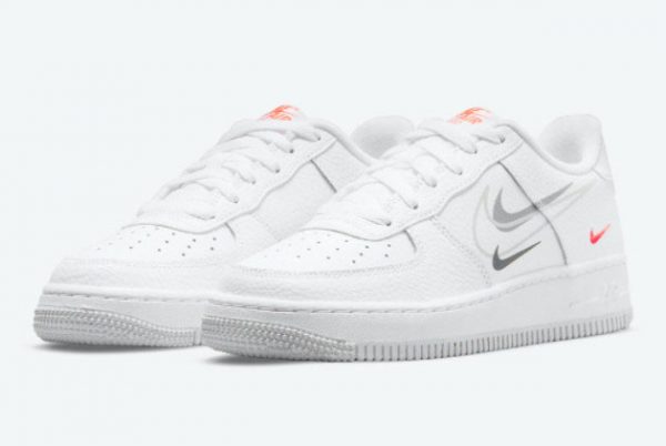 Cheap Nike Air Force 1 GS Multi Swoosh 2021 For Sale DO6486-100-2
