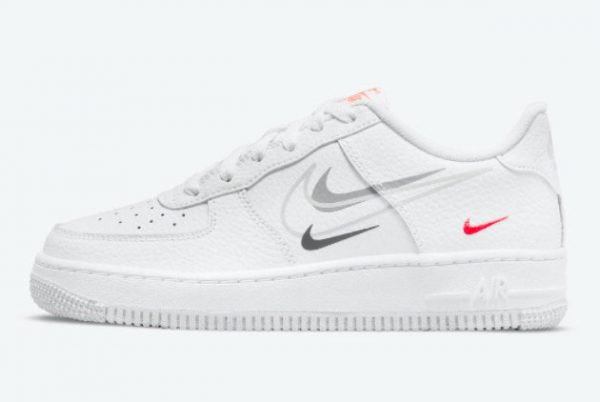 Cheap Nike Air Force 1 GS Multi Swoosh 2021 For Sale DO6486-100