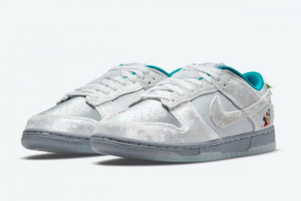 Cheap Nike Dunk Low Ice Christmas 2021 For Sale DO2326-001-2