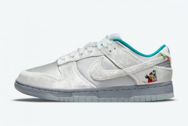 Cheap Nike Dunk Low Ice Christmas 2021 For Sale DO2326-001