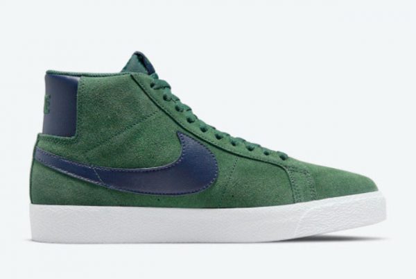 Cheap Nike SB Blazer Mid Noble Green Noble Green Midnight Navy 2021 For Sale 864349-302-1